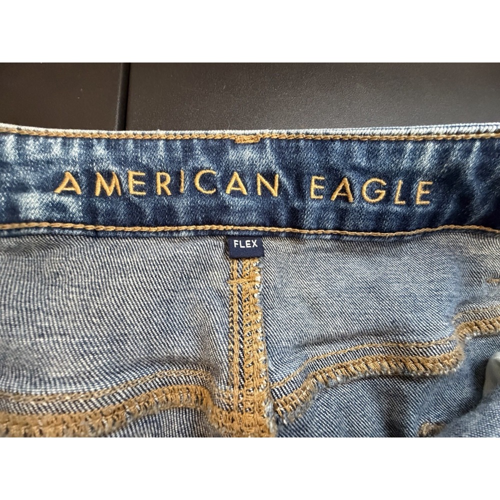 American Eagle Mens Jeans Flex Slim Destroyed 38x32 - Picture 8 of 16